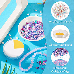 DIY-Sets zur Herstellung von Halsketten/Armbändern&nbsp;DIY-TAC0032-18G