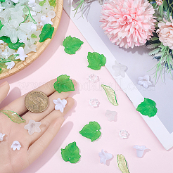 Наборы для самостоятельной сборки цветочных листьев&nbsp;DIY-BM0001-12D