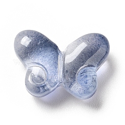 Perline di vetro trasparenti con vernice da forno&nbsp;GLAA-F115-01B