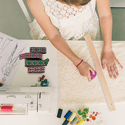 14м 4 стиля вышивка в этническом стиле полиэстеровые ленты&nbsp;OCOR-FG0001-46