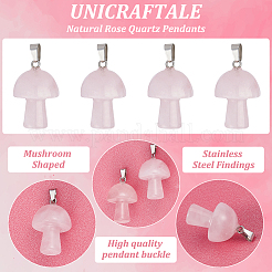 10шт подвески из натурального розового кварца&nbsp;G-UN0001-18A