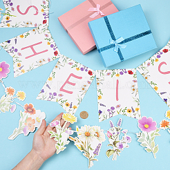 Бумажные цветы подвесные украшения для вечеринок&nbsp;AJEW-SP0003-90