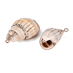 Pendentifs en spirale naturelle galvanoplastie&nbsp;SSHEL-Q100-29KCG