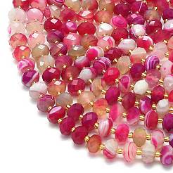 Натуральные полосатые агатовые бусы&nbsp;G-P573-A08-01