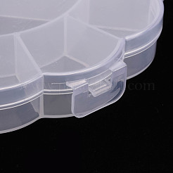 Scatola portaoggetti in plastica trasparente a forma di girasole&nbsp;CON-YWC0003-01