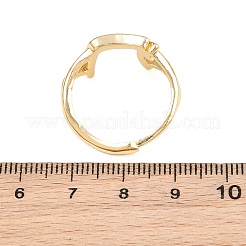 Anneaux de manchette en laiton micro pave zircone cubique&nbsp;KK-CBA960E-23G