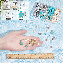 Наборы для самостоятельного изготовления летних пляжных браслетов для серферов&nbsp;DIY-SC0024-78