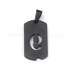 Pendentifs en acier inoxydable 304 avec placage ionique (IP)&nbsp;STAS-O127-E09