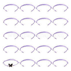 20 bracelet réglable en cordon de polyester ciré coréen&nbsp;BJEW-TAC0051-11