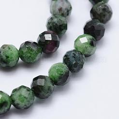 Rubino naturale in perline zoisite fili&nbsp;G-J369-15-5mm
