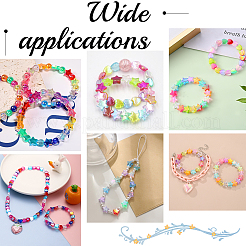 800шт 2 стиля экологически чистые прозрачные акриловые бусины&nbsp;TACR-SP0001-01F