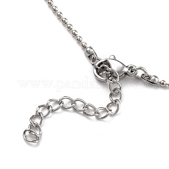 Collane in ottone a catena a sfera&nbsp;NJEW-JN02912-01