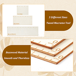 Рамки для вязания крючком из липы&nbsp;DIY-WH0304-938B