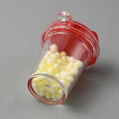 Прозрачные подвески в виде кошачьих ушей из смолы&nbsp;RESI-WH0021-65C