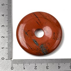 Donut / Pi Disc natürliche Edelstein Anhänger&nbsp;G-L234-40mm-04