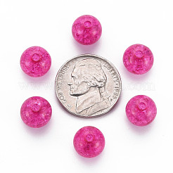 Perles en acrylique transparentes craquelées&nbsp;MACR-S373-66C-N17