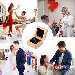 Деревянный магнитный подарочный футляр для хранения ювелирных изделий&nbsp;CON-WH0095-79B