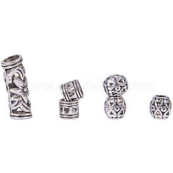 Сплавочные овальные бусины тибетского стиля &nbsp;PALLOY-PH0012-21