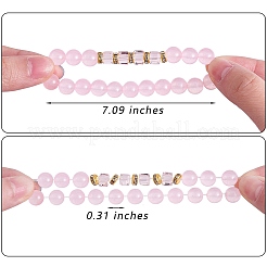 4 pièces 4 style malaisie naturelle jade et perles de citrine synthétique ensemble de bracelets de perles&nbsp;BJEW-SW00105-02