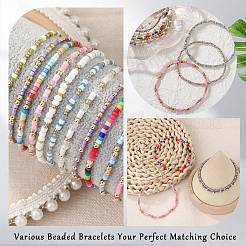 2 Stück 2 Stile Boho Glas Saatperlen Stretch-Armband-Sets&nbsp;BJEW-SW001587