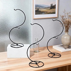 Espositore per piante in ferro a forma di S con ganci&nbsp;AJEW-WH0709-295