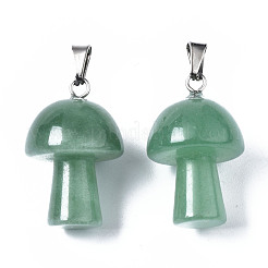 Естественный зеленый авантюрин подвески G-N0325-10G