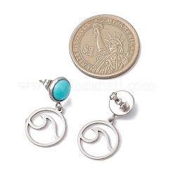 Серьги-гвоздики из нержавеющей стали 304&nbsp;EJEW-JE06302