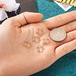 Echte 14 Karat vergoldete Messingverbindungsringe&nbsp;FIND-TAC0002-060A