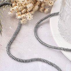 Немагнитные синтетический гематит бисер пряди&nbsp;X-G-C124-4x2mm-2