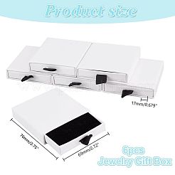 Картонные бумажные коробки для бижутерии с губкой внутри&nbsp;FIND-WH0199-43C