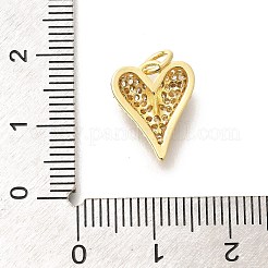 Латунные микропаве прозрачные подвески с фианитом&nbsp;X-KK-L225-035G