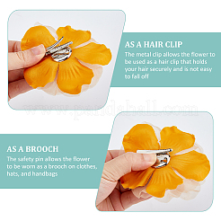 6 шт. цветочные тканевые броши для рюкзака&nbsp;JEWB-FH0002-38A