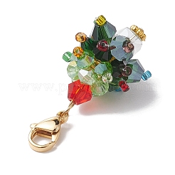 Décorations de pendentif en verre d'arbre de Noël&nbsp;HJEW-JM02046-02