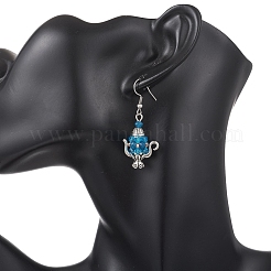Aretes colgantes con cuentas de semillas de vidrio&nbsp;EJEW-MZ00703-02