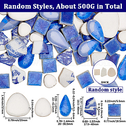500 pieza de mosaicos de porcelana de 4 estilos&nbsp;PORC-SP0001-24