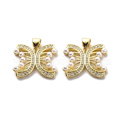 Латунные подвески с фианитами&nbsp;KK-G446-13G