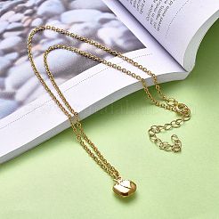 Colliers à pendentif pomme&nbsp;NJEW-JN03078-02