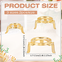 6 socle de présentation pour boule de cristal en alliage&nbsp;ODIS-ME0001-05