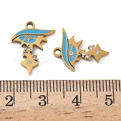 Подвески из нержавеющей стали 304 с эмалью&nbsp;STAS-D208-04G