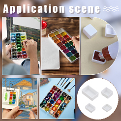 Пластиковые пустые кастрюли акварельные краски&nbsp;AJEW-PH0006-10