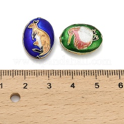 Бусины ручной работы перегородчатой CLB-Z001-08G