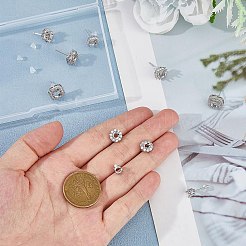 5 пара 5 стилей латунных сережек-гвоздиков&nbsp;FIND-HS0001-12