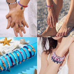 Наборы для изготовления эластичных браслетов своими руками&nbsp;DIY-SZ0002-77