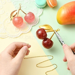 2 шт. подвески из прозрачной смолы вишневого цвета 2 цвета&nbsp;RESI-CJ0004-59