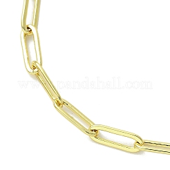 Messing-Büroklammer-Kettenarmbänder für Frauen&nbsp;BJEW-JB13615