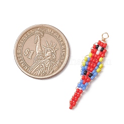 Стеклянные подвески из бисера&nbsp;PALLOY-MZ01239-01