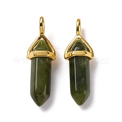 Pendentifs pointus en jade vert naturel du sud de la Chine&nbsp;G-K329-59G