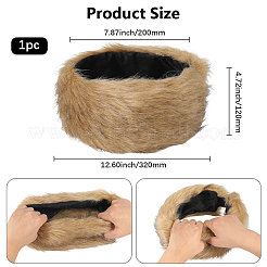 1шт. Теплые повязки на голову из пряжи из искусственного меха&nbsp;COHT-CY0001-01E