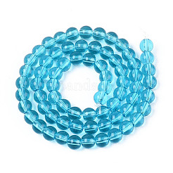 Прозрачные стеклянные бусины&nbsp;GLAA-N058-8mm-B01