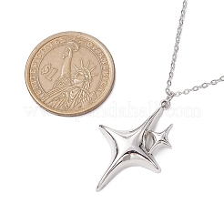 Colliers avec pendentif en chaîne en alliage étoilé pour femmes&nbsp;NJEW-JN05039